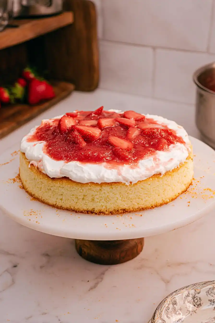 Vanilla Cake with Strawberry Filling: A Sweet Symphony of Flavors