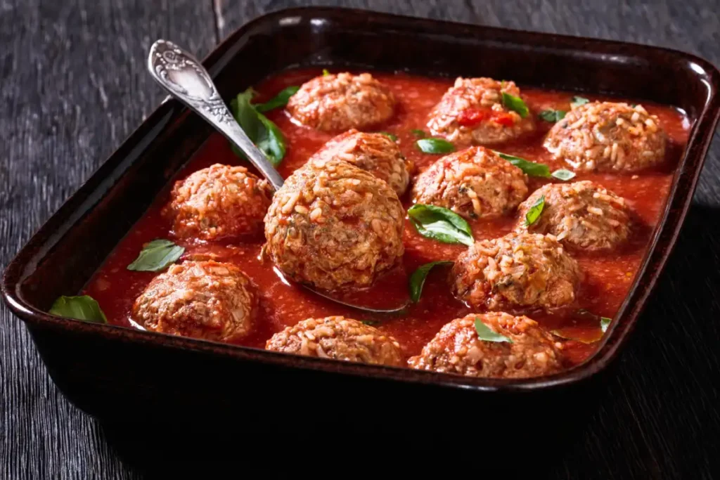 Porcupine Meatballs Recipe with Tomato Soup 1 Porcupine Meatballs Recipe with Tomato Soup
