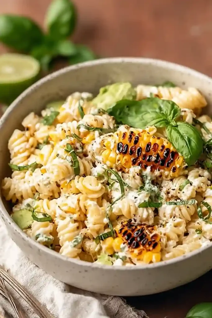 Creamy Street Corn Pasta Salad