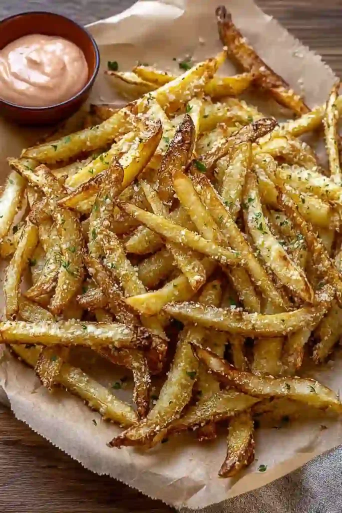 Crispy Air Fryer Garlic Parmesan Fries Perfect Gameday Food