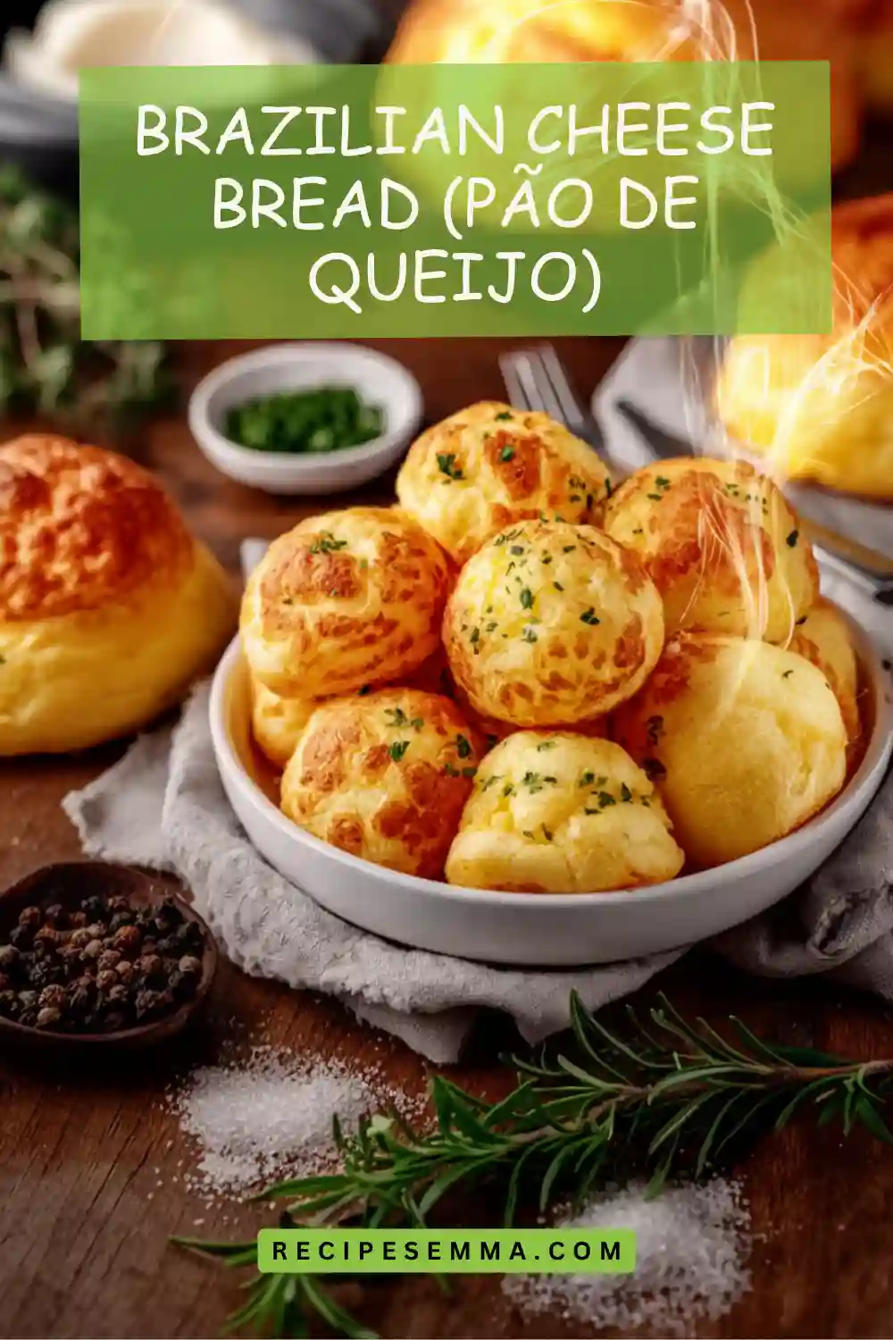Crispy & Chewy Brazilian Cheese Bread (Pão de Queijo)