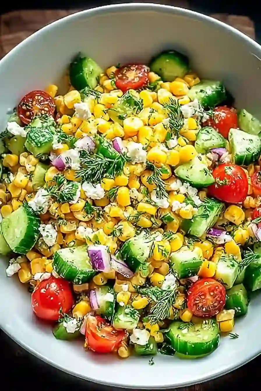 Zesty Corn Salad with Lime Dressing