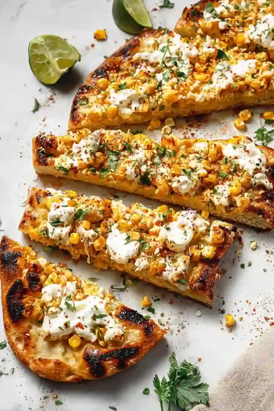 Mexican Street Corn Flatbread Pizza