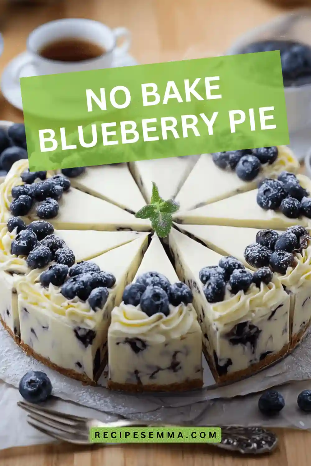No Bake Blueberry Pie