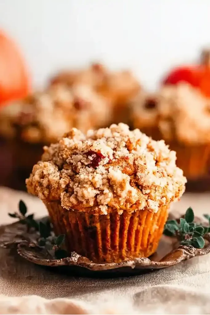 Apple Pumpkin Streusel Muffins