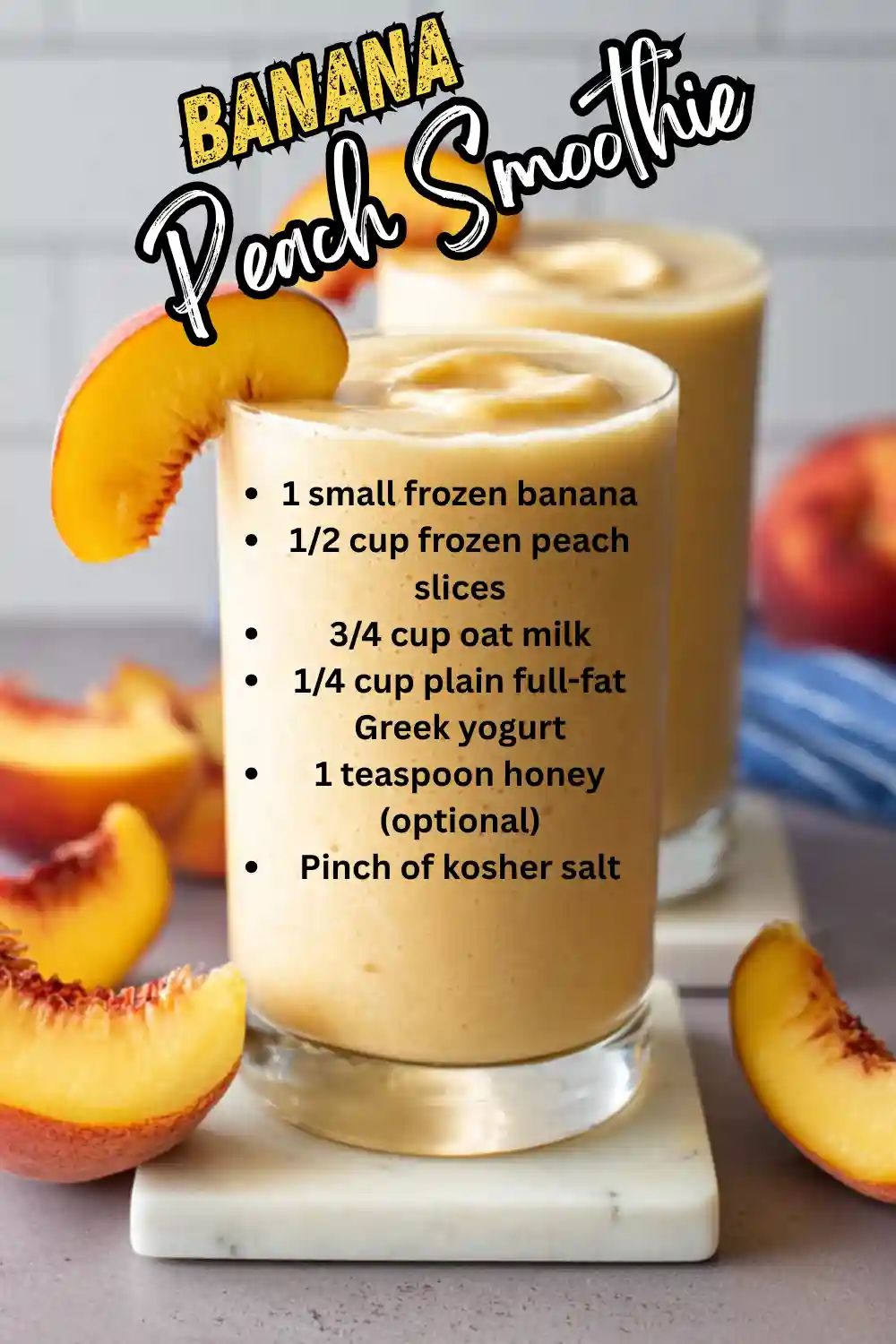 Banana Peach Smoothie 2