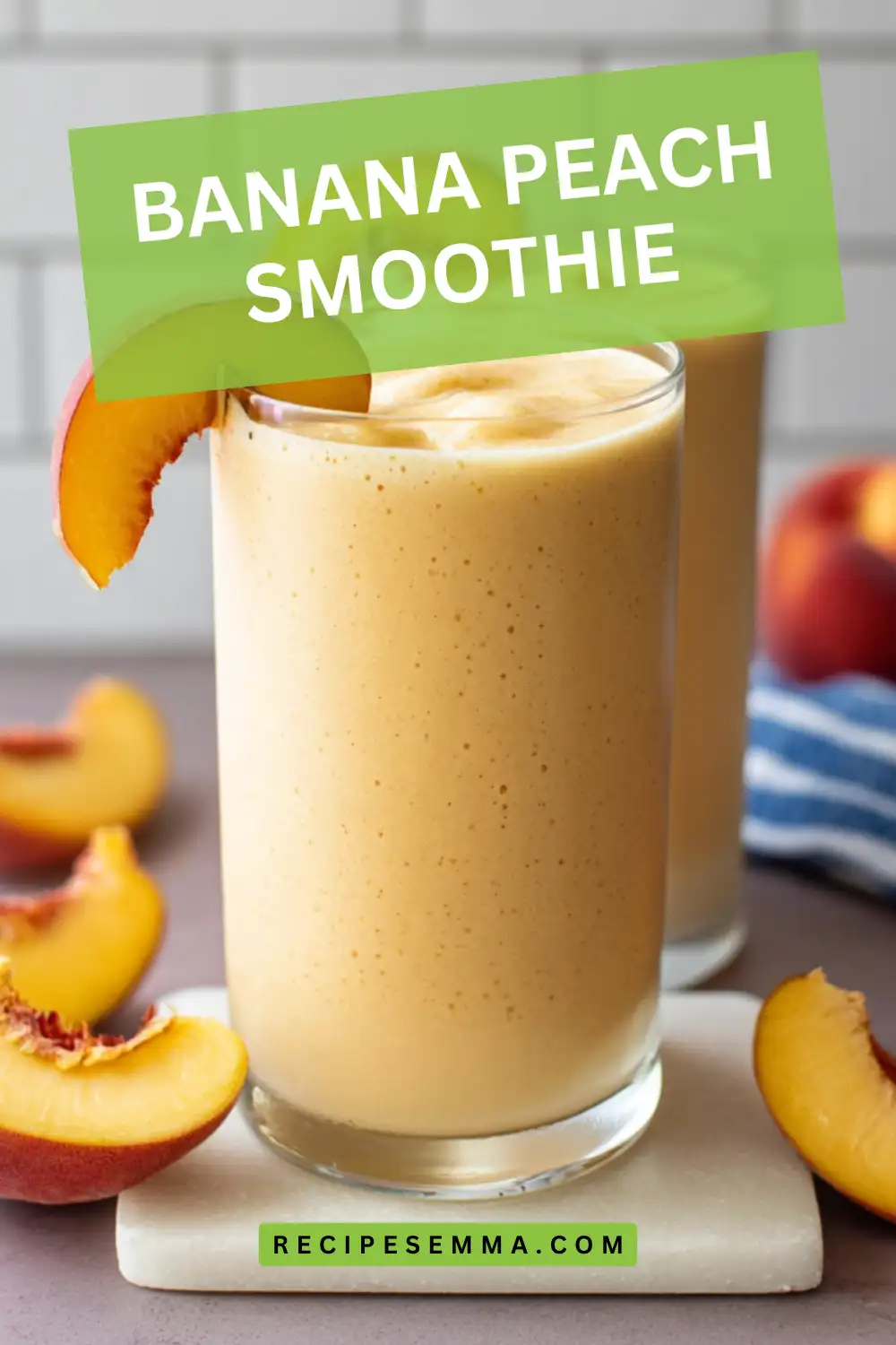 Banana Peach Smoothie Bliss