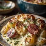 Cheesy Ranch Potatoes and Smoked Sausage