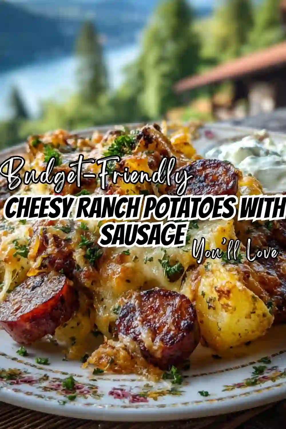 Cheesy Ranch Potatoes and Smoked Sausage