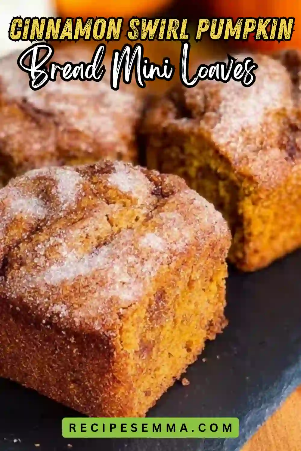 Cozy Cinnamon Swirl Pumpkin Bread Mini Loaves 🍂