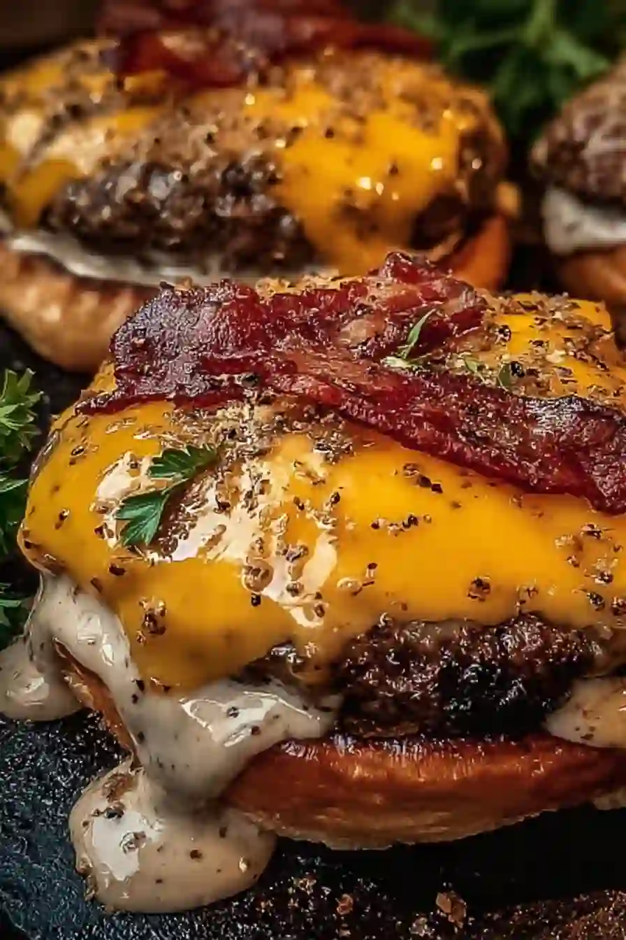 Crack Burgers: Juicy Beef Burgers with Ranch and Cheddar