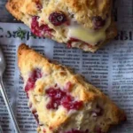 Cranberry Orange Cream Scones with Fresh Cranberries 1