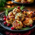 Cranberry Turkey Stuffing Balls