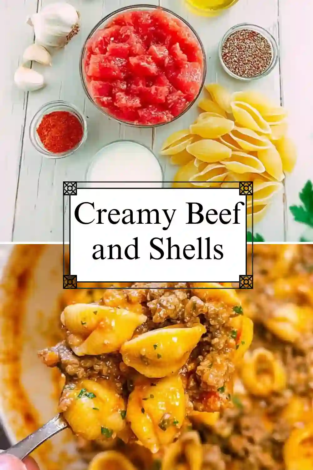 Creamy Beef and Shells 1