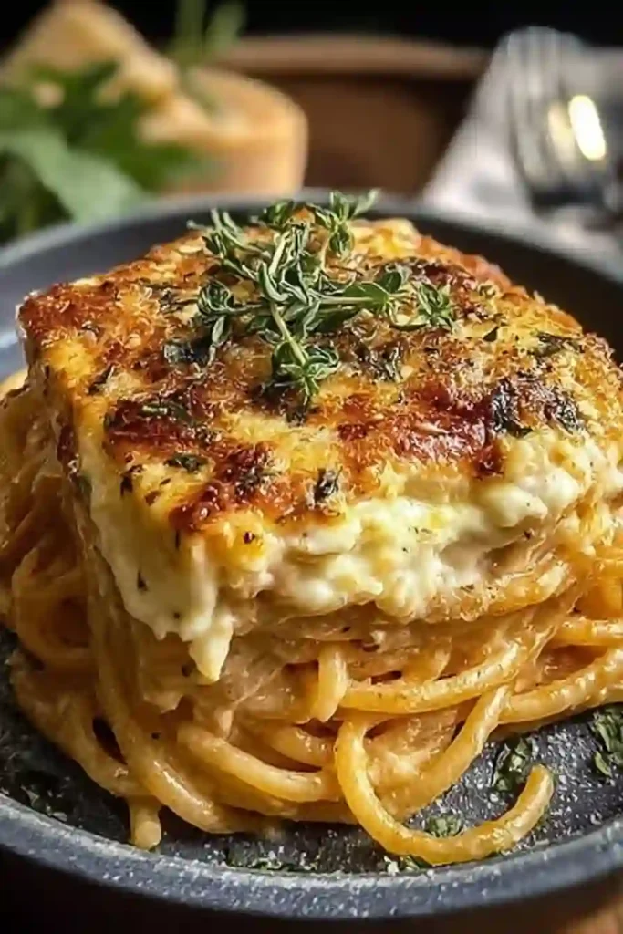 Baked Cream Cheese Spaghetti Casserole – Creamy & Cheesy Comfort Food 3 Creamy Spaghetti Casserole