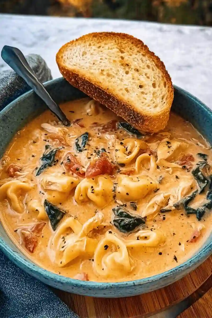 🥣 Creamy Tuscan Chicken Soup – A Cozy, Heartwarming Bowl of Comfort