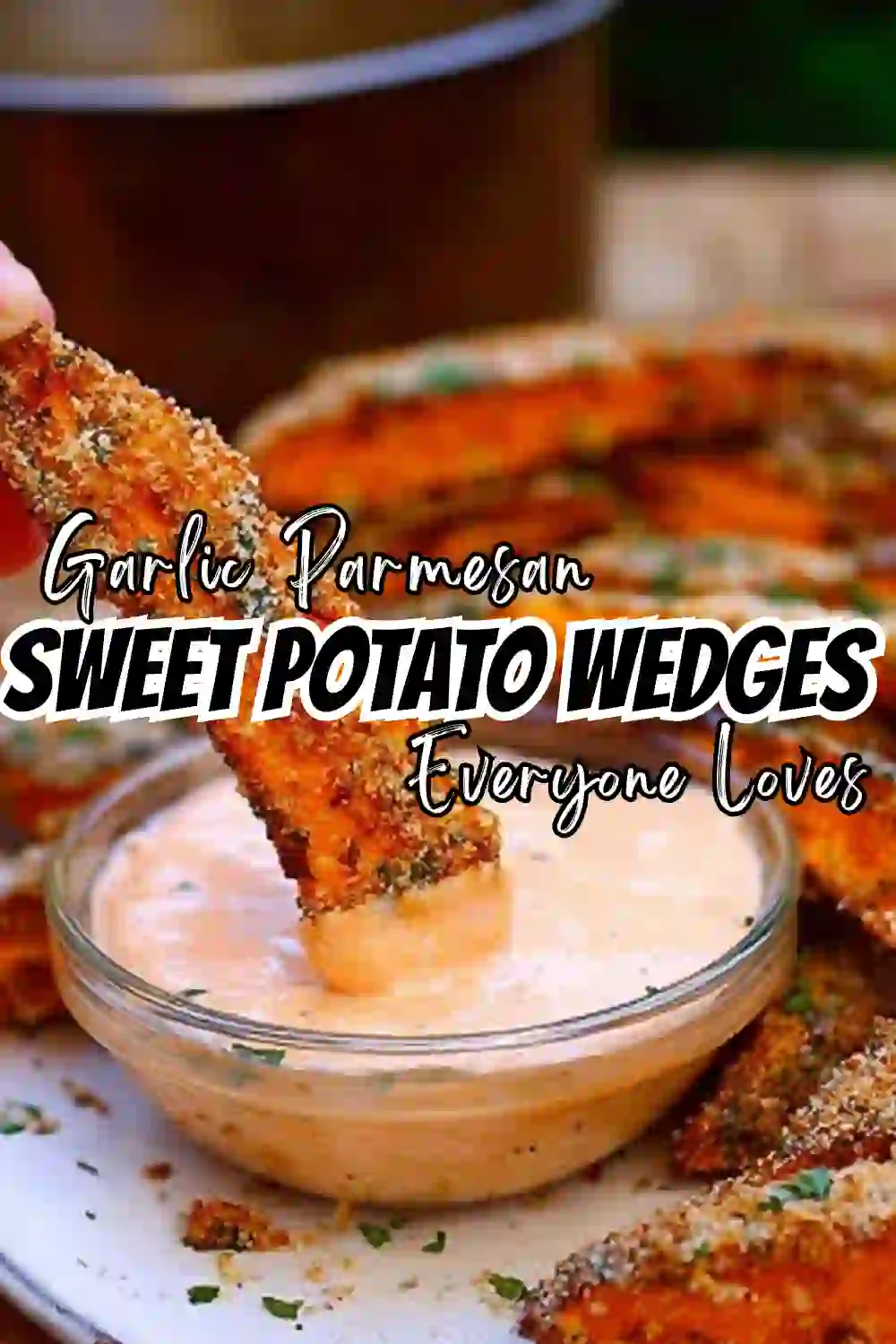 Crispy Garlic Parmesan Sweet Potato Wedges 5 Crispy Garlic Parmesan Sweet Potato Wedges