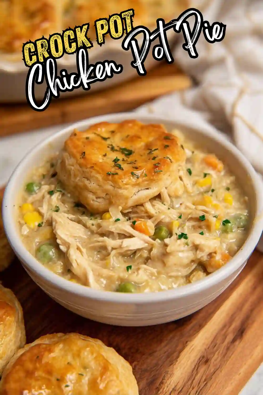 Crock Pot Chicken Pot Pie (Easy Comfort Food!)
