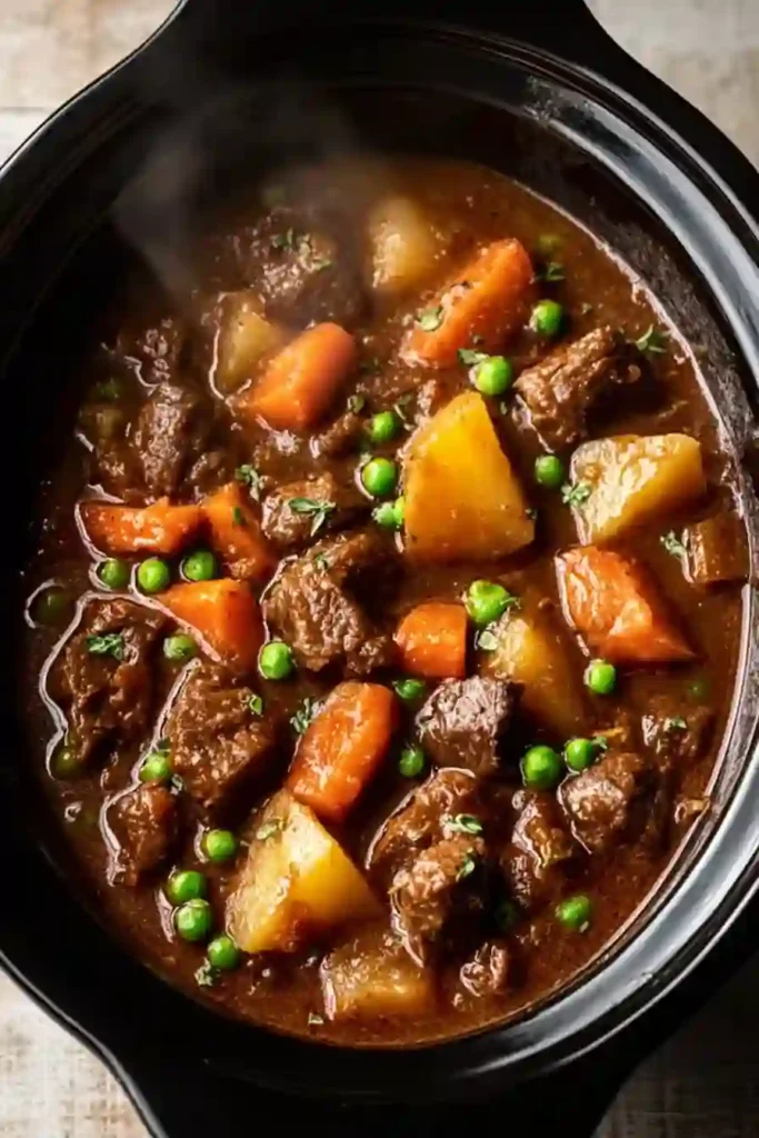 Crockpot Beef Stew That Practically Cooks Itself | Cozy Slow Cooker Recipe 3 Crockpot Beef Stew 1