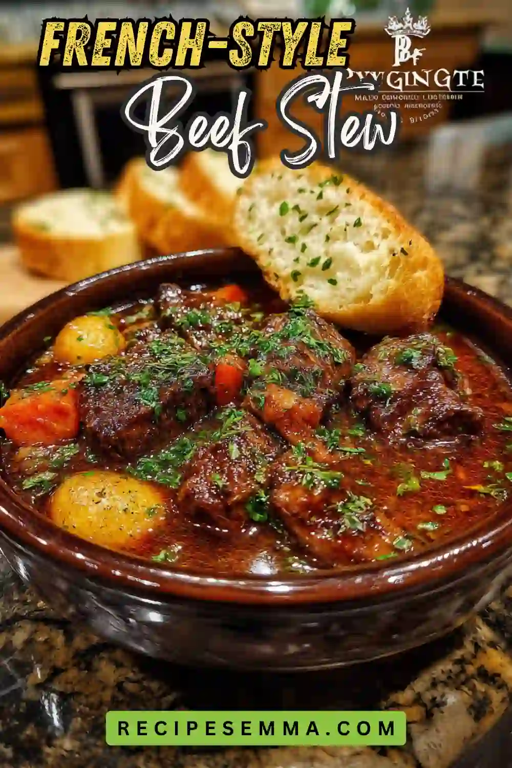 French-Style Beef Stew with Balsamic Vinegar and Vegetables 6 French Style Beef Stew1