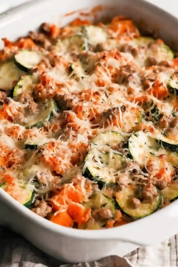 Ground Turkey Sweet Potato Bake