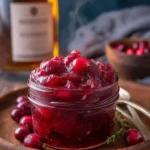 Honey Bourbon Cranberry Sauce with Fresh Rosemary and Orange Zest 4 Honey Bourbon Cranberry Sauce