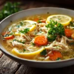 Lemon Chicken Orzo Soup