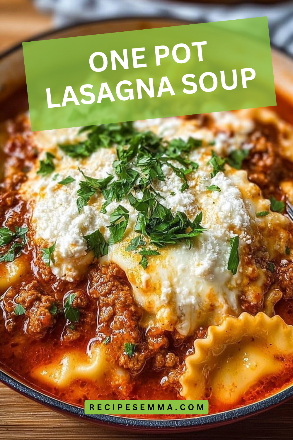 One Pot Lasagna Soup Recipe1