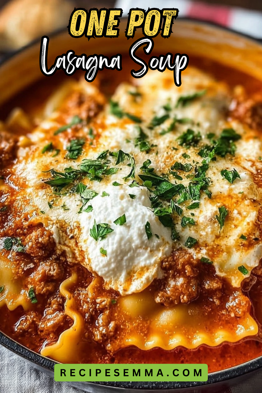 One Pot Lasagna Soup Recipe2
