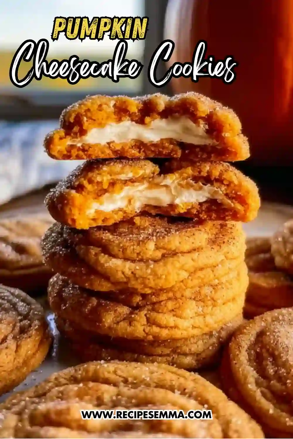 Pumpkin Cheesecake Cookies – Soft, Spiced & Creamy