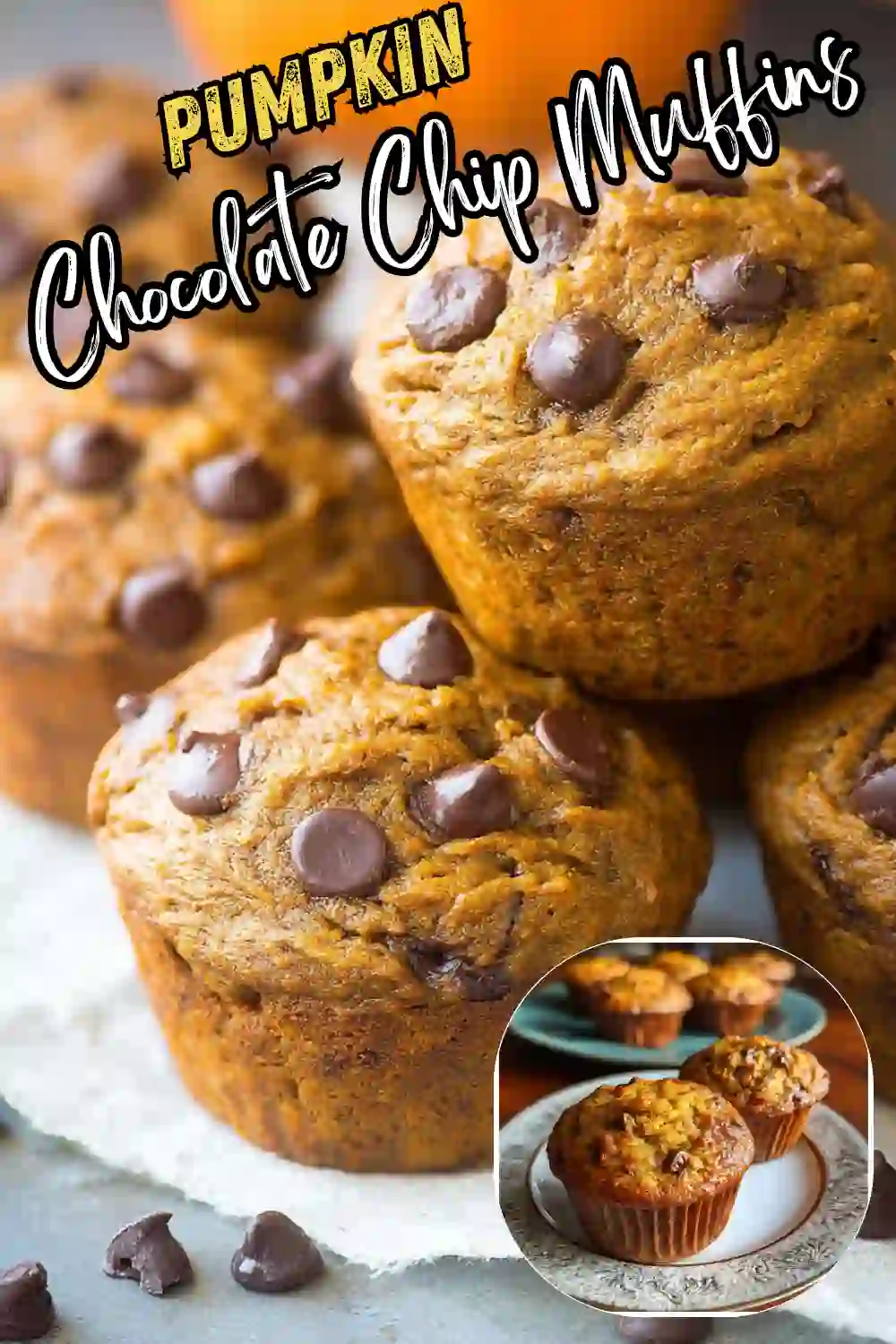 Pumpkin Chocolate Chip Muffins That Taste Like Fall
