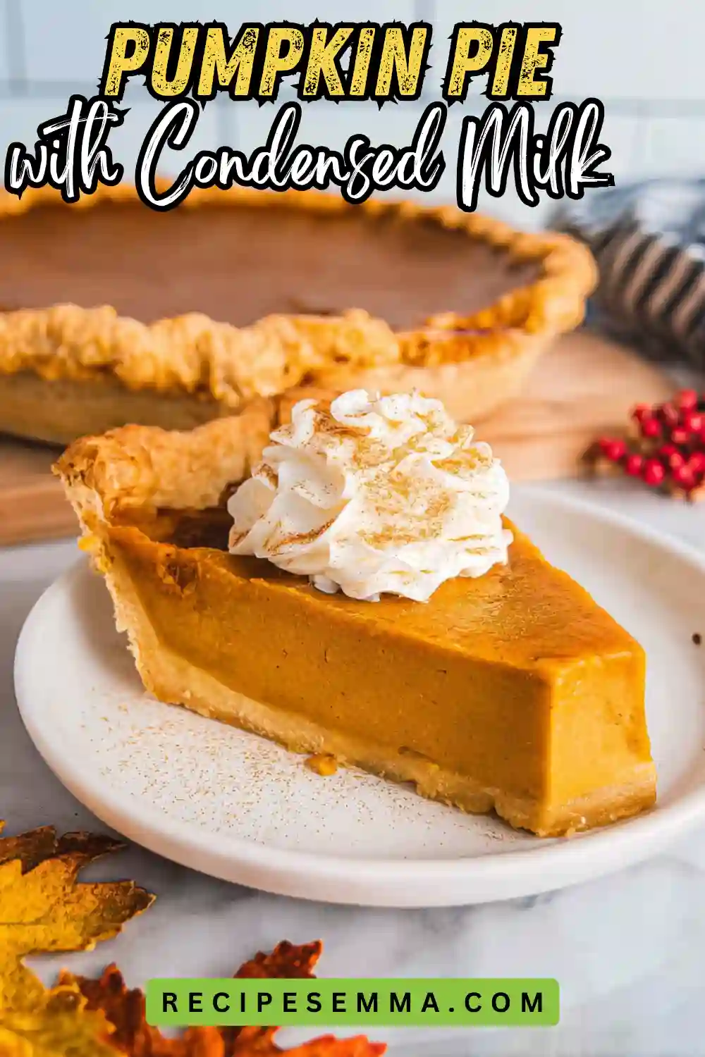 Pumpkin Pie with Condensed Milk That Melts in Your Mouth