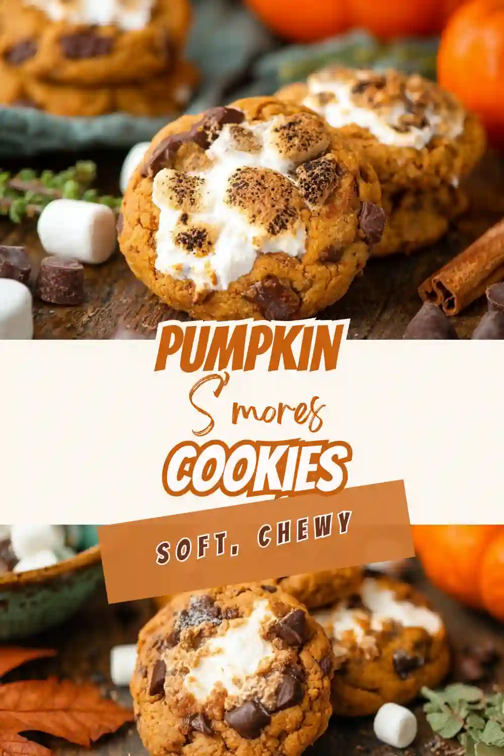 🎃 Pumpkin S’mores Cookies – The Perfect Fall Treat!