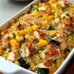 Quick Rotisserie Chicken Zucchini Casserole