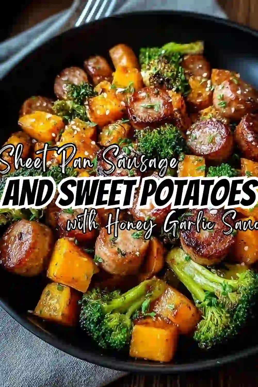 Sheet Pan Sausage and Sweet Potatoes