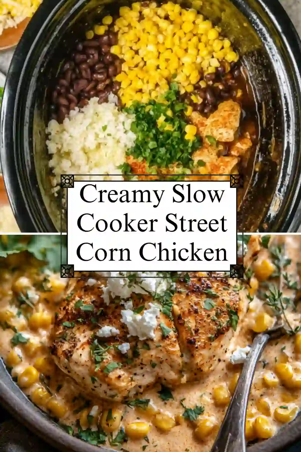 Easy Slow Cooker Street Corn Chicken Dinner