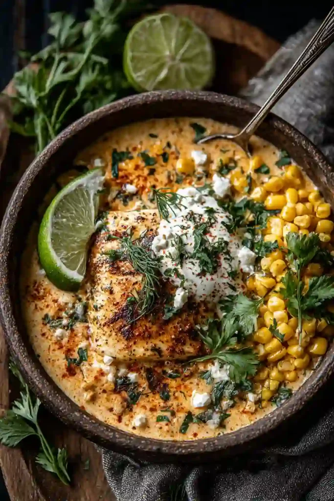 Slow Cooker Street Corn Chicken