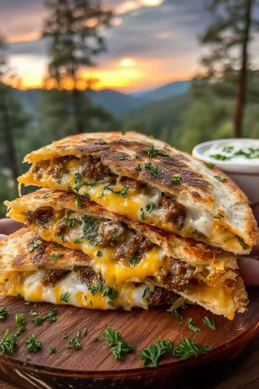 Smashburger Quesadillas – A Cheesy Burger Twist
