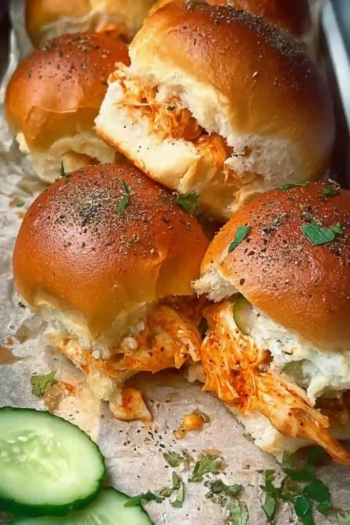 Spicy Buffalo Chicken Sliders