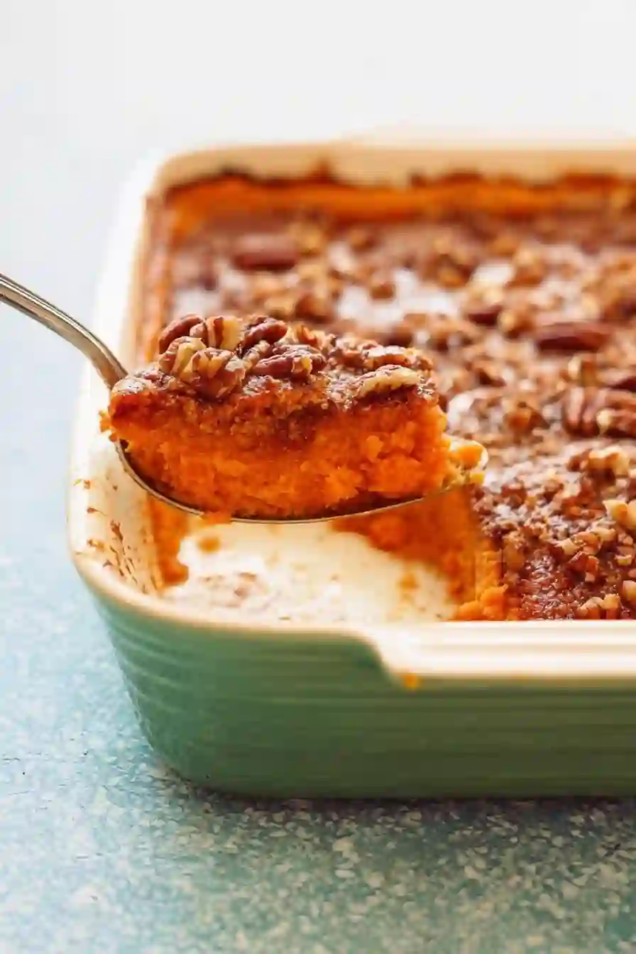Sweet Potato Souffle with Buttery Pecan Crust