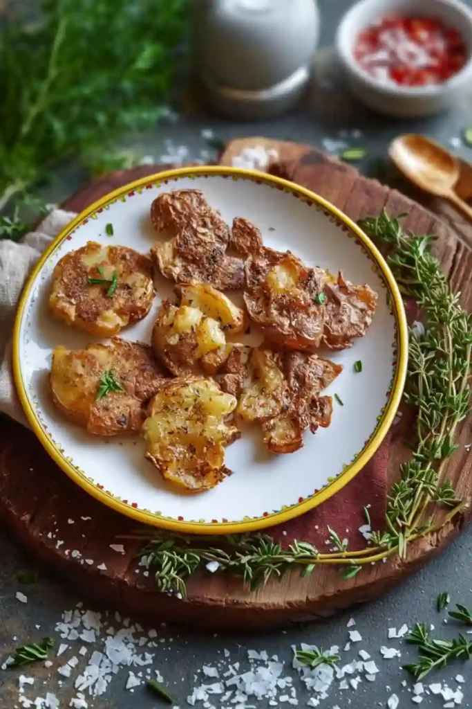 Air Fryer Smashed Potatoes