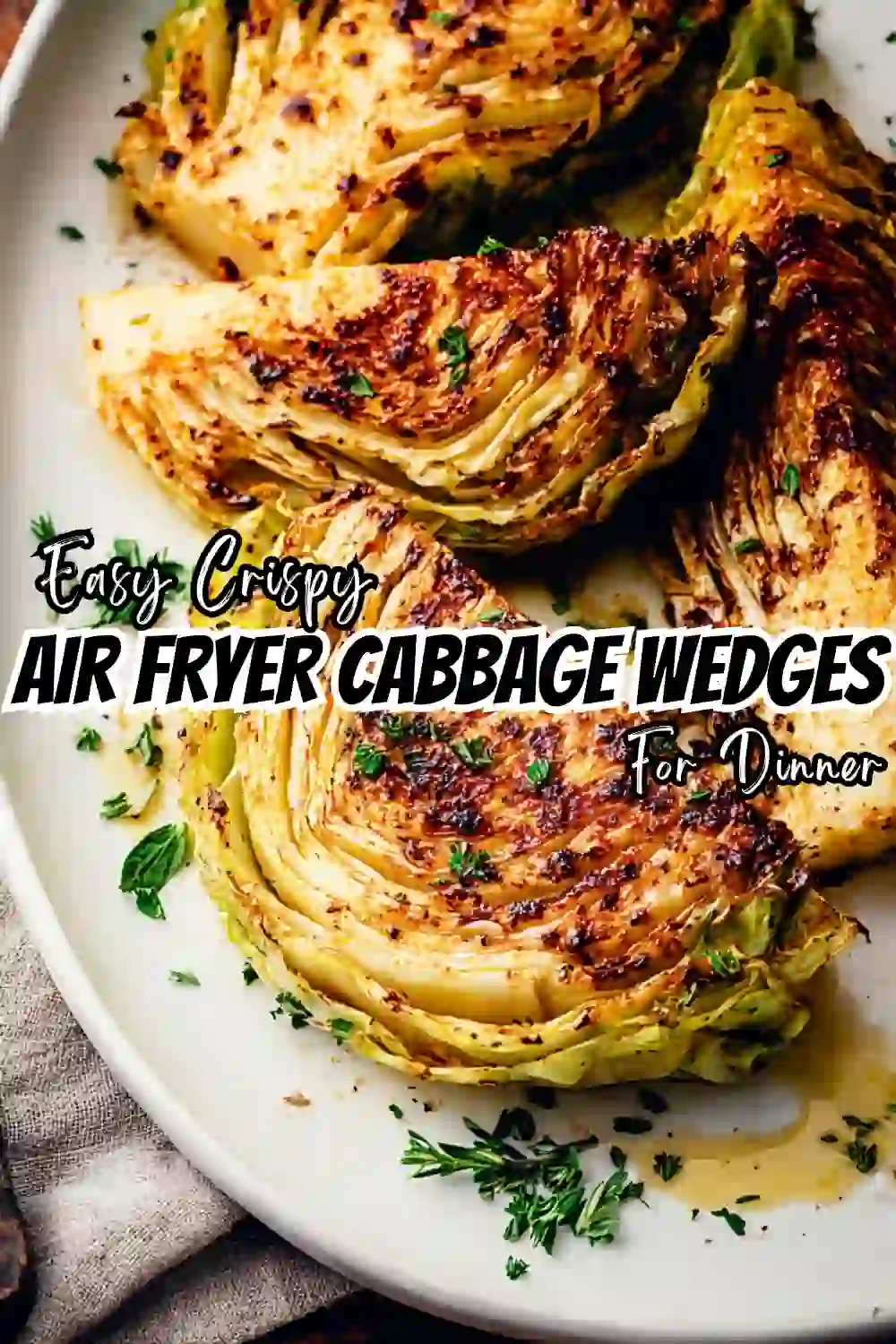Air Fryer Cabbage Wedges Recipe