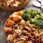 BBQ Chicken & Roasted Sweet Potato Bowls Recipe for Clean Eating 4 BBQ Chicken & Roasted Sweet Potato Bowls