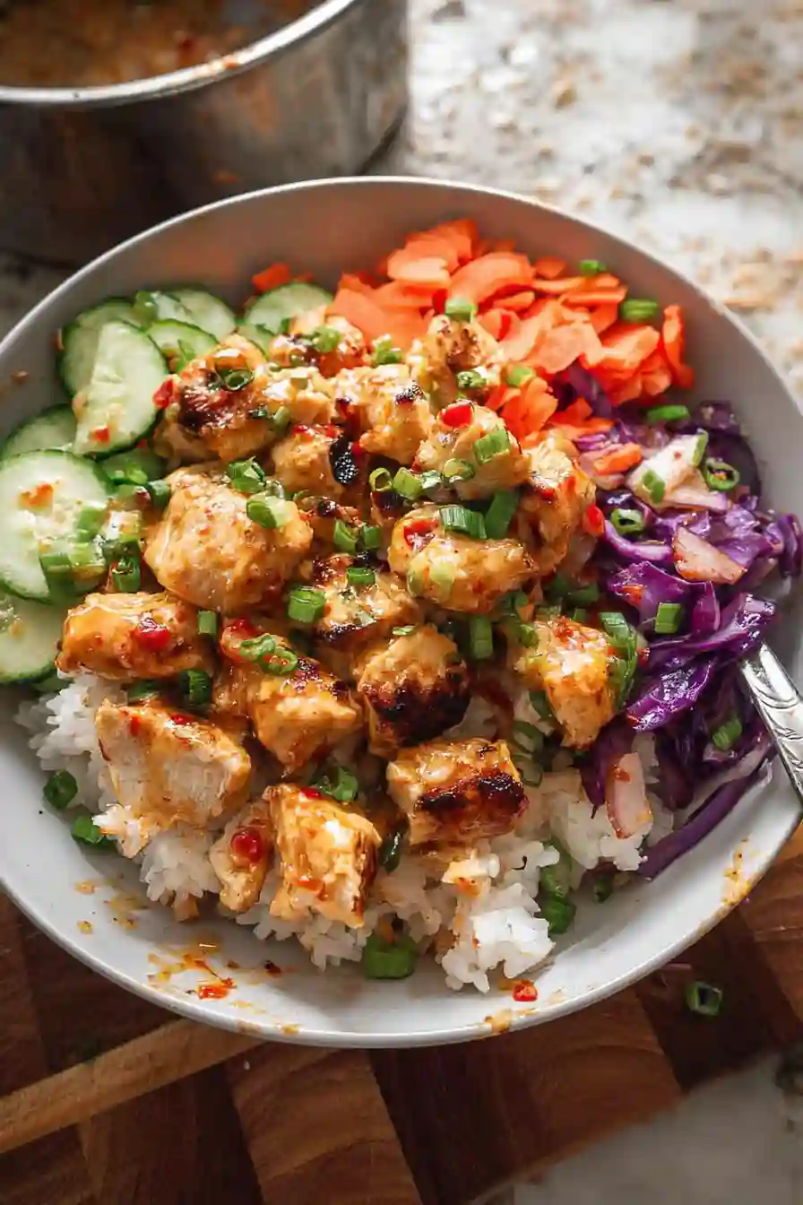 Bang Bang Chicken Bowl Recipe (Easy & High Protein Dinner)