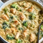 Cheesy Chicken Orzo