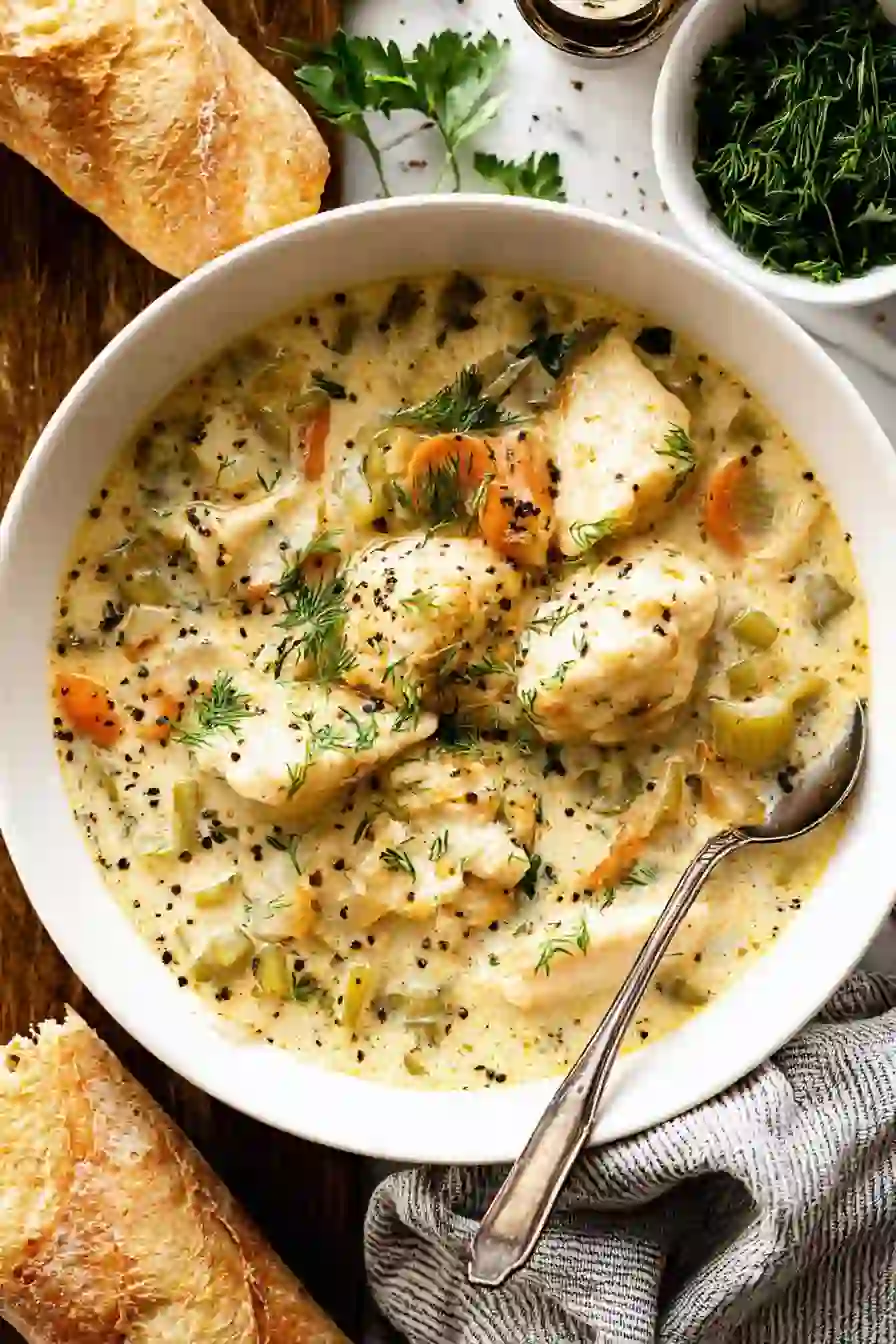 One Pot Chicken Dumpling Soup With Biscuit Dough