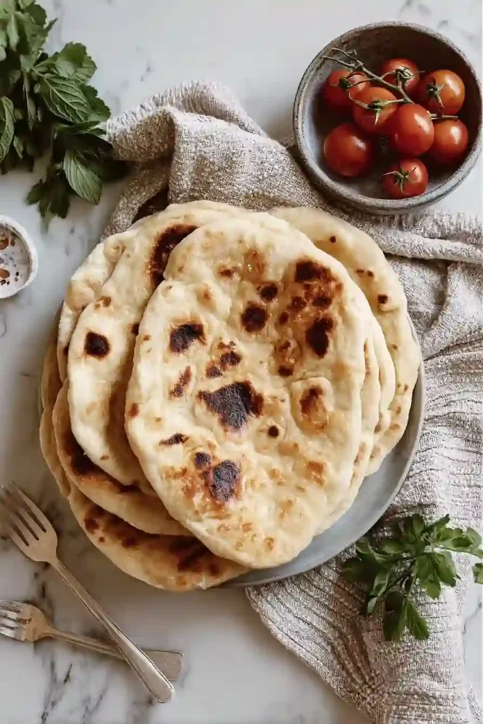 Cottage Cheese Garlic Naan (High Protein
