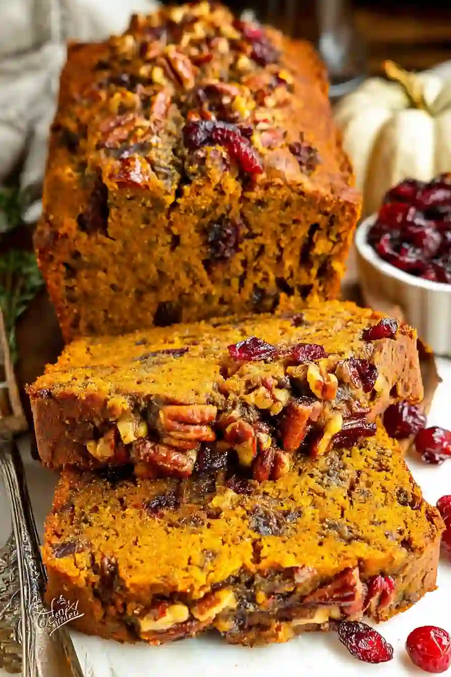 Cranberry Pecan Pumpkin Bread Recipe for Fall Baking