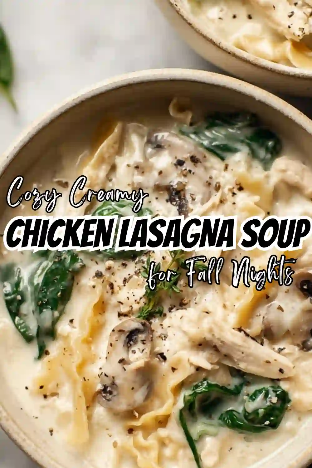 Creamy Chicken Lasagna Soup