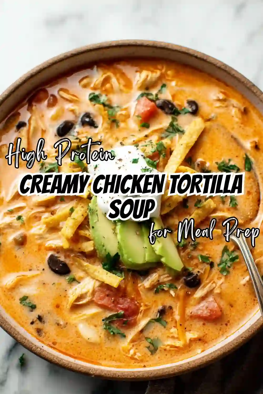 Creamy Chicken Tortilla Soup